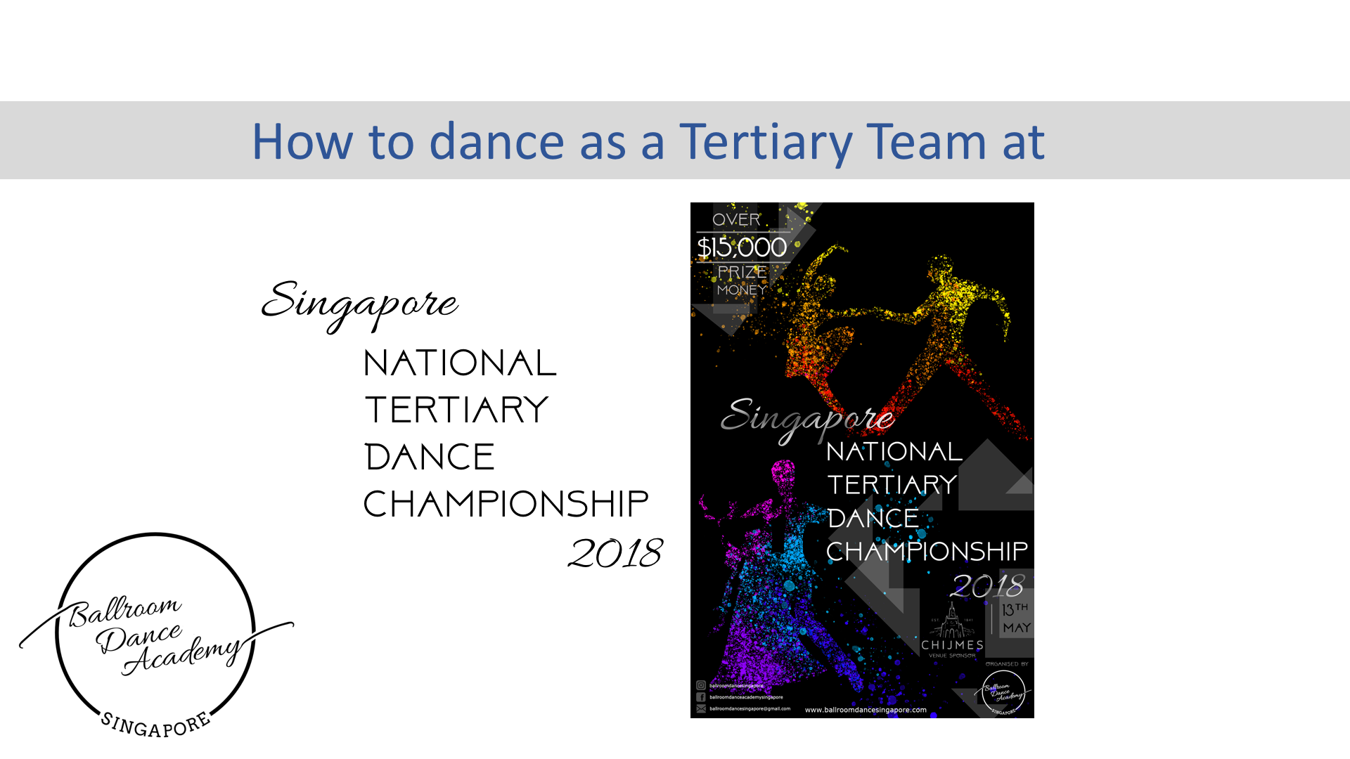 Competition Guides Ballroom Dance Academy Singapore